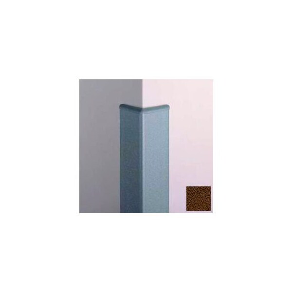 Pawling Surface Mounted Corner Guard 90Deg, 3'' Wings, 4'H W/Caps, Brown CG-10R-4-4 - main